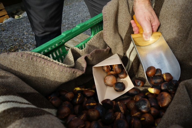 Chürbissuppe &amp; heissi Marroni